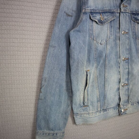 Modern Levi's Strauss Faded Distressed Jean Jacket - Picture 6 of 8
